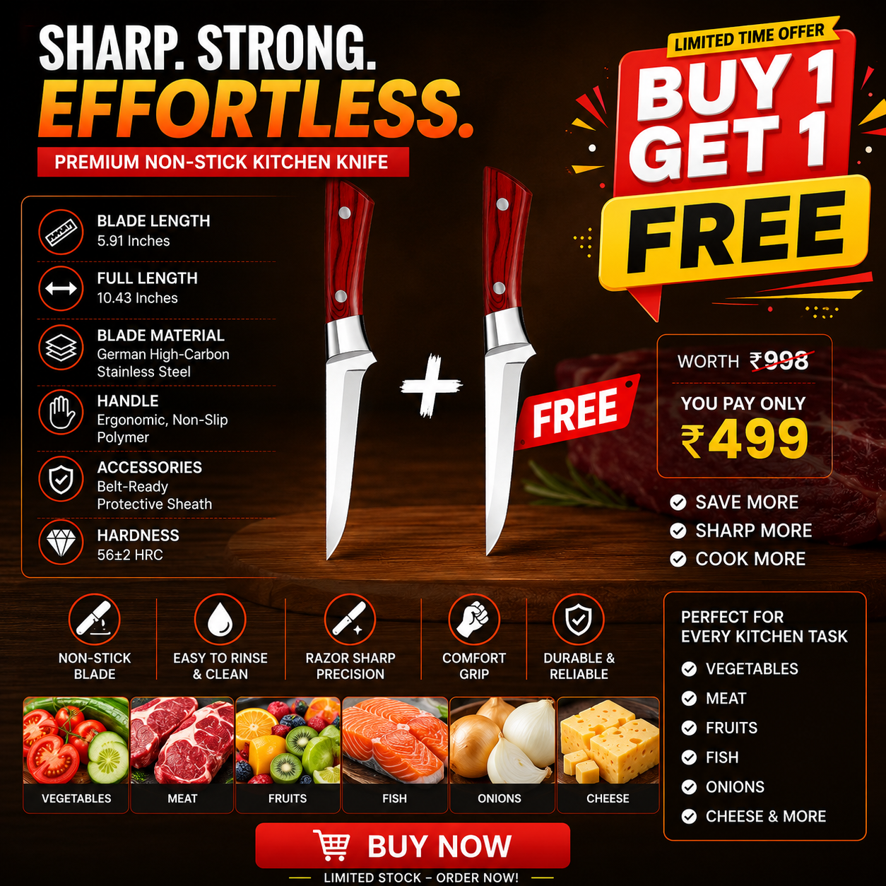 🔥BUY 1 GET 1 FREE🔥 Japanese Premium Knife