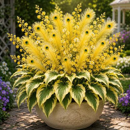 🏠🤗Peacock Flame Hosta Seeds💥 Stunning colors, illuminating any space-ZGD