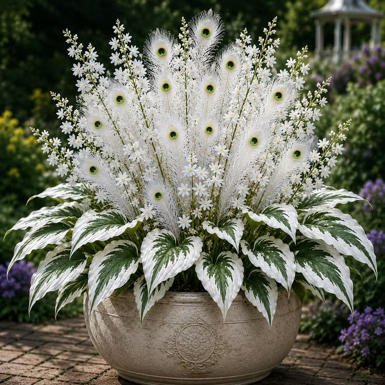 🏠🤗Peacock Flame Hosta Seeds💥 Stunning colors, illuminating any space-ZGD
