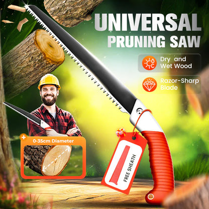 🍃👍Lightweight and sharp general purpose pruning saw with sheath🌲