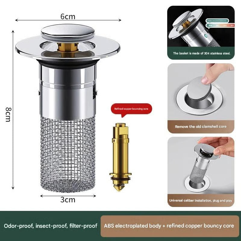 BUY 1 GET 2 FREE 🔥Universal 2-in-1 Bathroom/Kitchen Sink Stopper