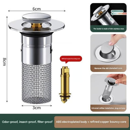 BUY 1 GET 2 FREE 🔥Universal 2-in-1 Bathroom/Kitchen Sink Stopper
