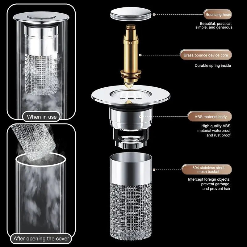 BUY 1 GET 2 FREE 🔥Universal 2-in-1 Bathroom/Kitchen Sink Stopper