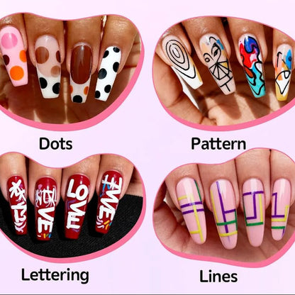 12 Colors Nail Art Pen Marker Set for Creative Designs 💅🎨