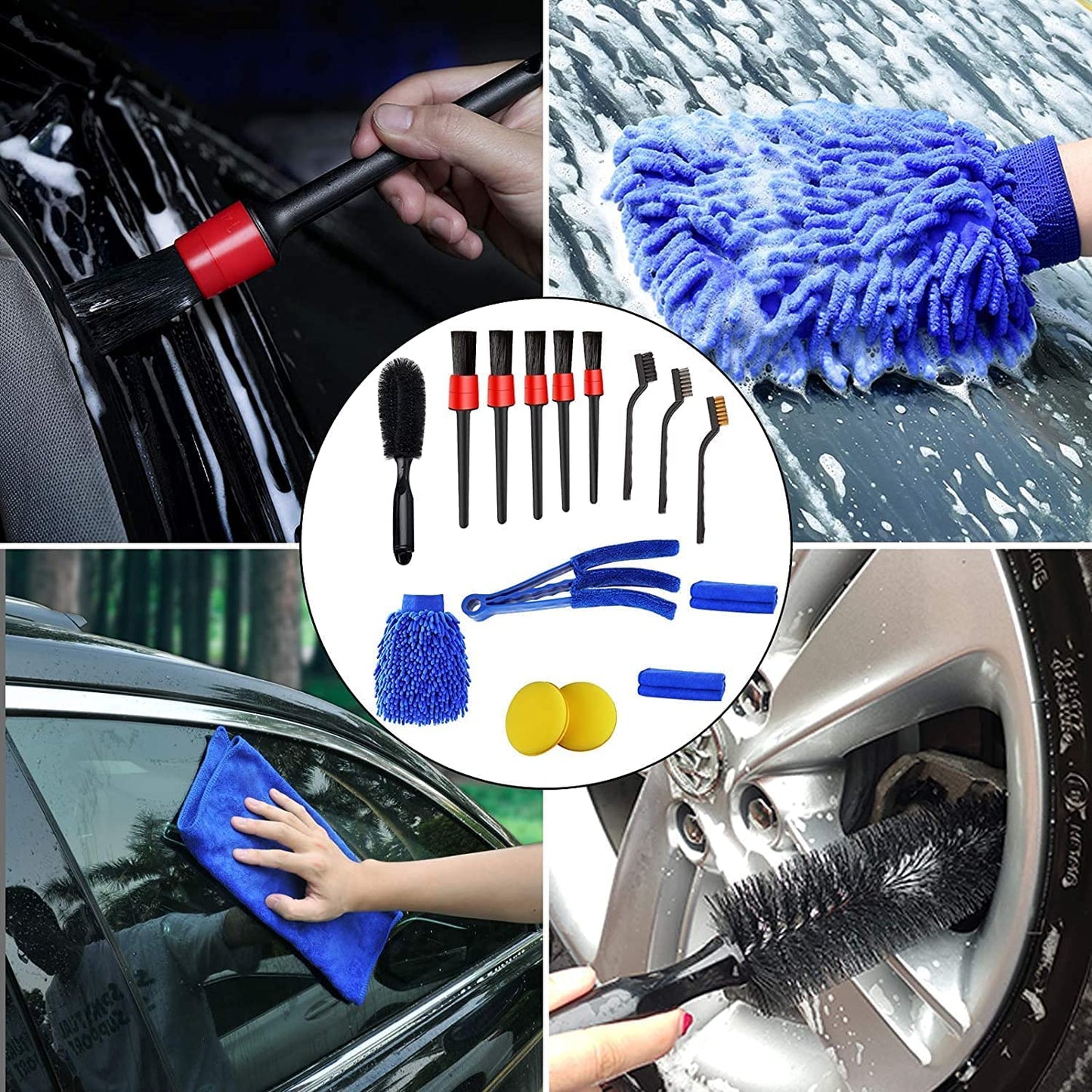 Car Cleaning Brush Kit