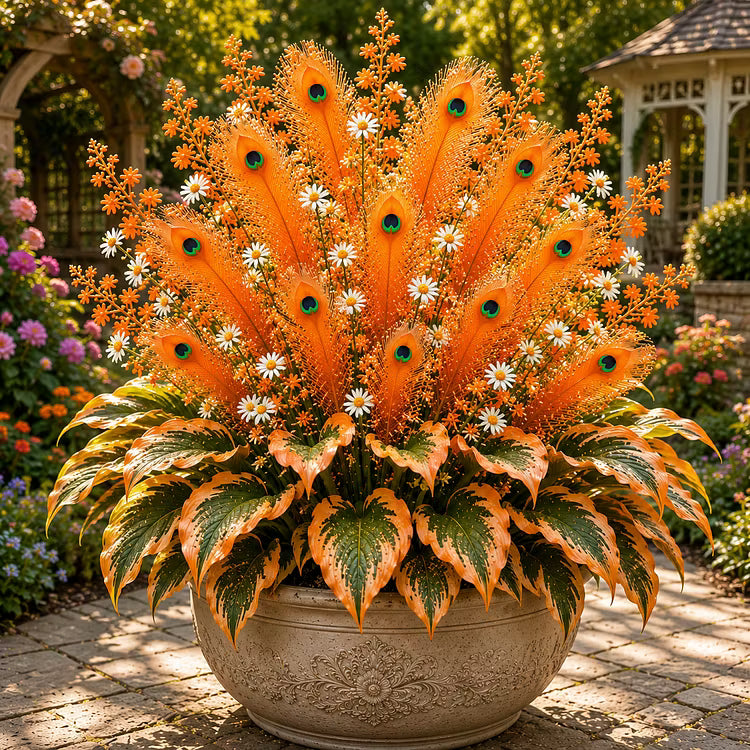 🏠🤗Peacock Flame Hosta Seeds💥 Stunning colors, illuminating any space-ZGD