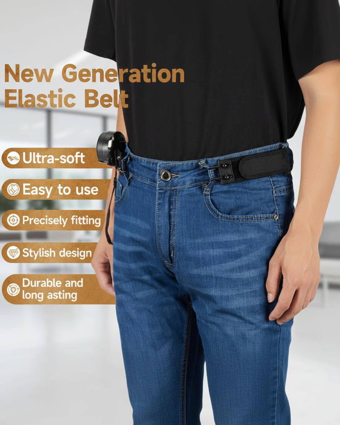 🔥BUY 1 GET 1 FREE🔥 Buckle-Less Elastic Belt Hooks