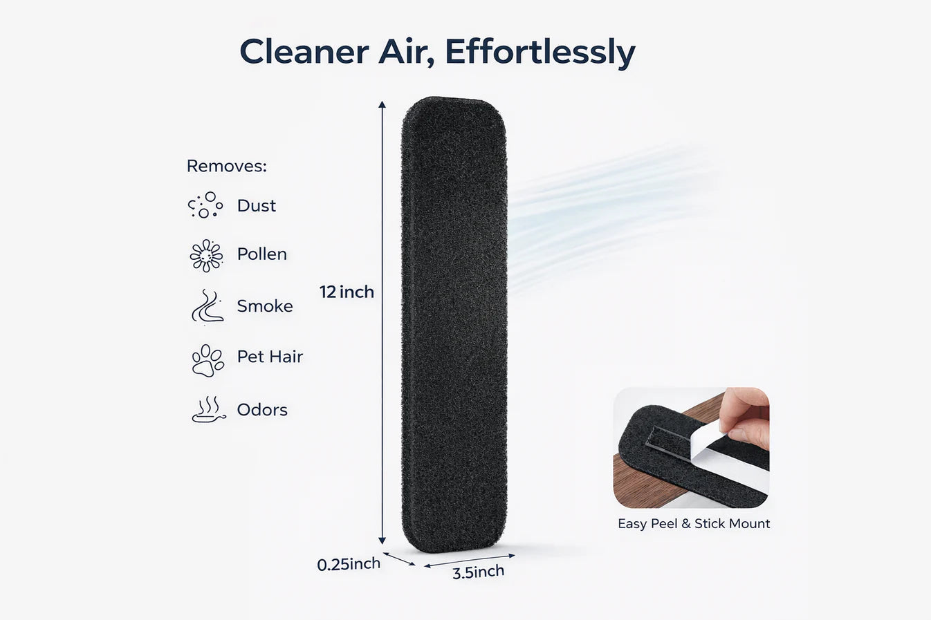 Activated Coconut Carbon Fan Air Filters 🔥Pair of 6🔥