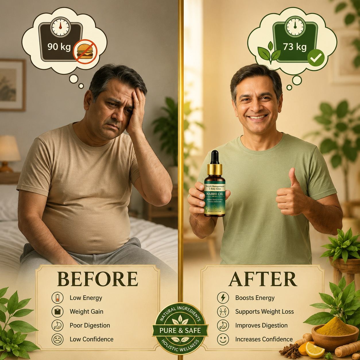 🔥BUY 1 GET 1 FREE🔥 Weight Management and Body Detox Nabhi Oil
