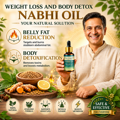 🔥BUY 1 GET 1 FREE🔥 Weight Management and Body Detox Nabhi Oil