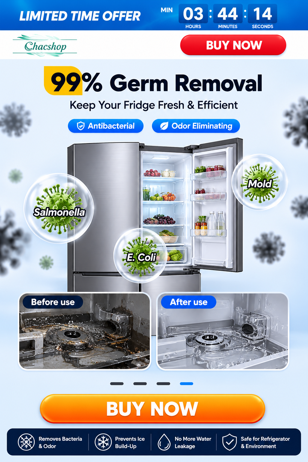 🧊 Refrigerator Clog Remover Kit