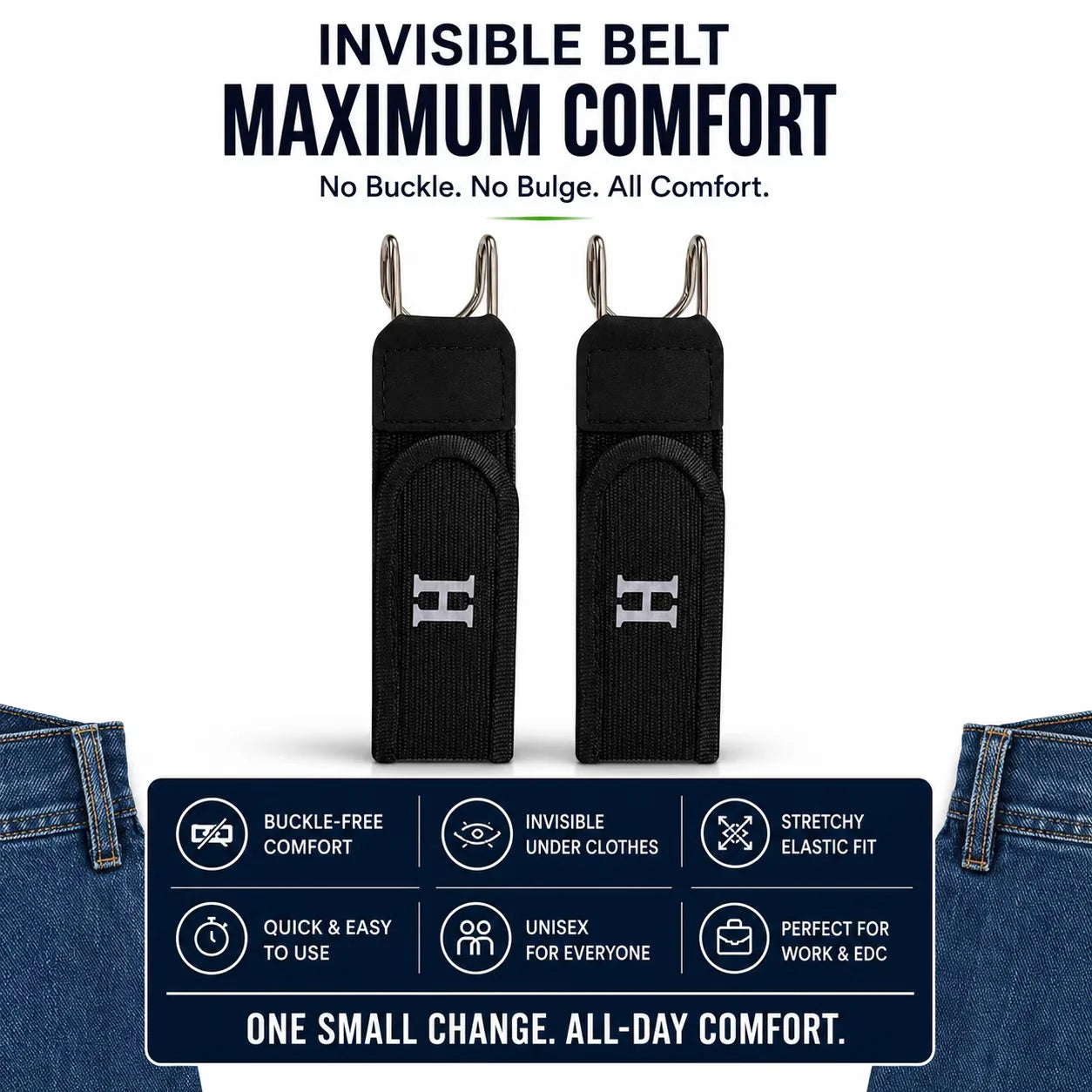 UBELT™ |All-Day Comfort Belt | Easy Wear & Secure Hold | BUY 1 GET 1 FREE
