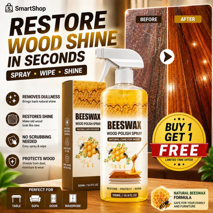 Beeswax Wood Polish Spray | Restore Shine , Protect Furniture