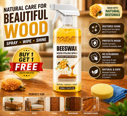 Beeswax Wood Polish Spray | Restore Shine , Protect Furniture ✨BUY 1 GET 2 FREE✨