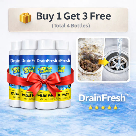 🌸 💦 DrainFresh™ - Powerful Sink and Toilet Cleaner⚡️| 🎁 BUY 1 GET 3 FREE (4 Bottles)