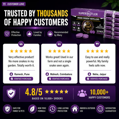 Snake Repellent Tablets| Instant Action Formula
