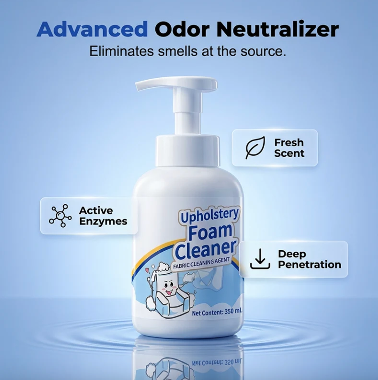 No-Wash Fabric & Upholstery Foam Cleaner 🔥 BUY 1 GET 1 FREE