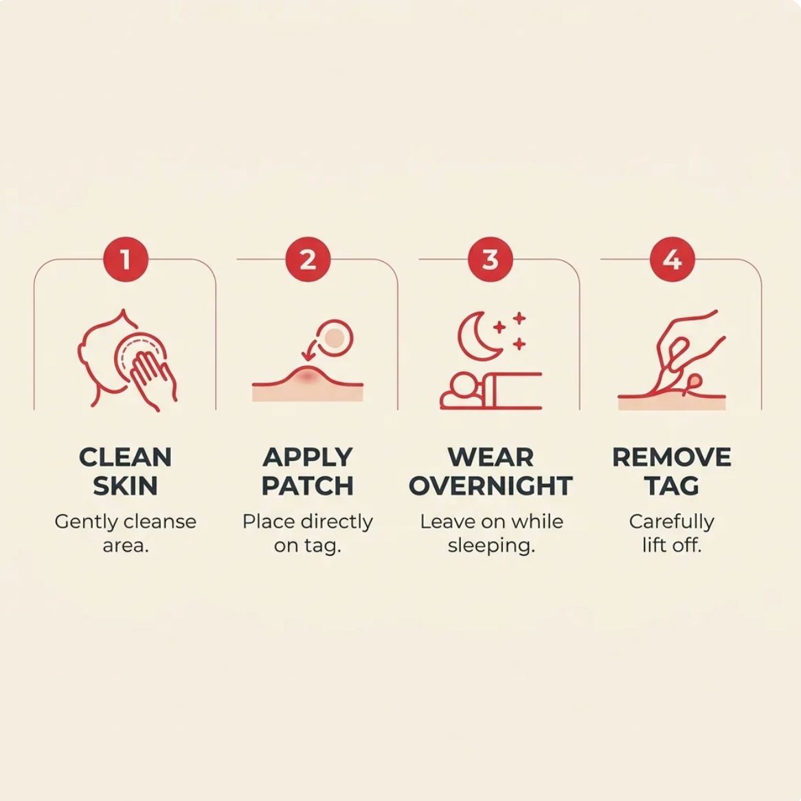 Derma Smooth Skin Tag Removal Patches