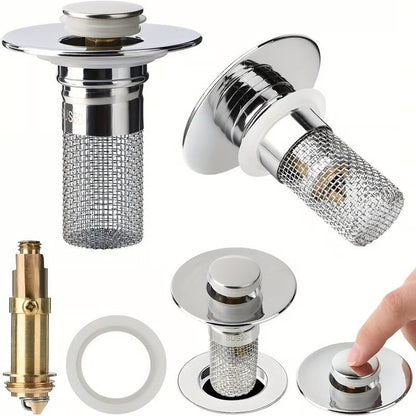 BUY 1 GET 2 FREE 🔥Universal 2-in-1 Bathroom/Kitchen Sink Stopper