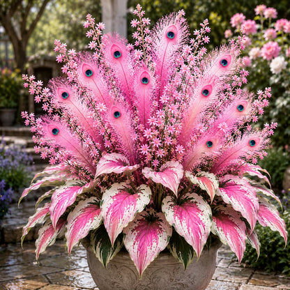 🏠🤗Peacock Flame Hosta Seeds💥 Stunning colors, illuminating any space-ZGD