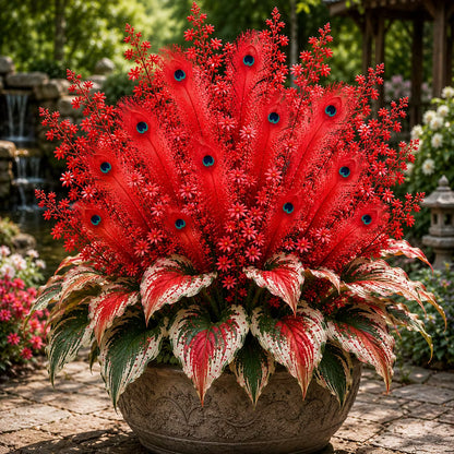 🏠🤗Peacock Flame Hosta Seeds💥 Stunning colors, illuminating any space-ZGD