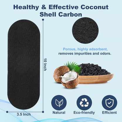 Activated Coconut Carbon Fan Air Filters 🔥Pair of 6🔥