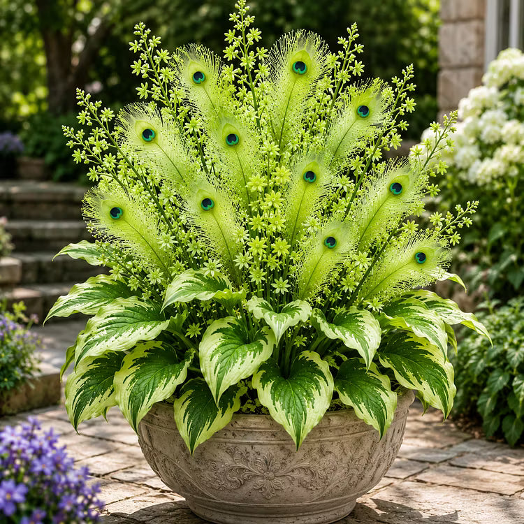 🏠🤗Peacock Flame Hosta Seeds💥 Stunning colors, illuminating any space-ZGD