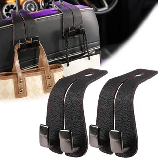 Premium Leather Car Seat Hook Organizer – Elite Edition