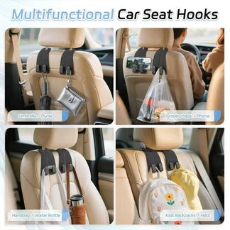 Premium Leather Car Seat Hook Organizer – Elite Edition