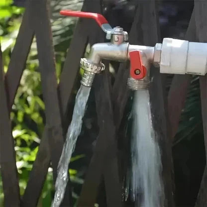Double Outlet Garden Faucet – Independent Valves, Heavy-Duty & Easy Install