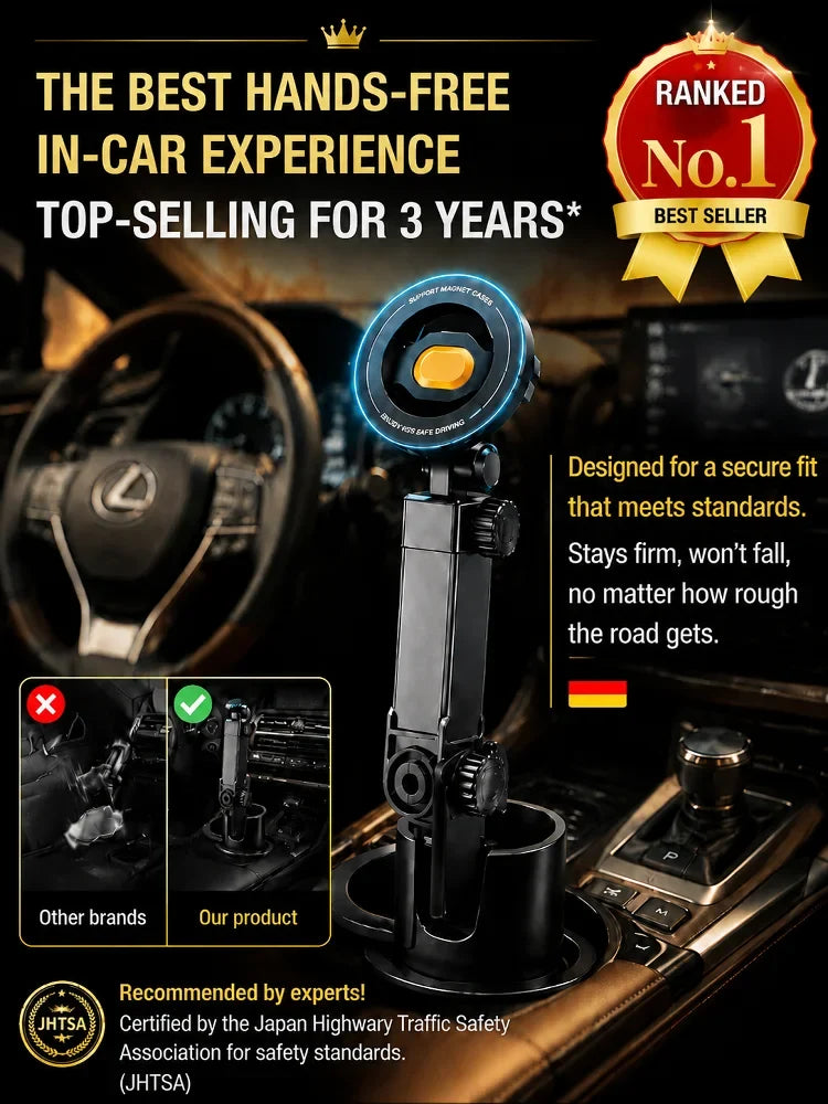 Adjustable Magnetic Phone and Cup Holder