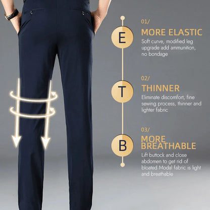 👑 Men's Stretch Iron-free Dress Pants🔥BUY 1 GET 1 FREE BLACK+GREY🔥