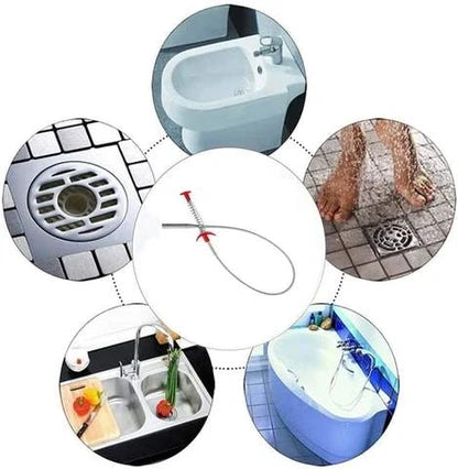 Drainage Block Remover Spring Pipe Cleaner Tool - 160 cm length |🔥BUY 1 GET 1 FREE🔥