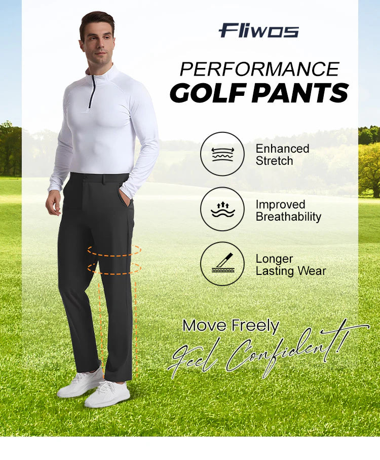 👑 Men's Stretch Iron-free Dress Pants🔥BUY 1 GET 1 FREE BLACK+GREY🔥
