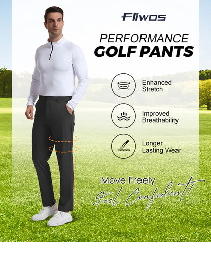 👑 Men's Stretch Iron-free Dress Pants🔥BUY 1 GET 1 FREE BLACK+GREY🔥