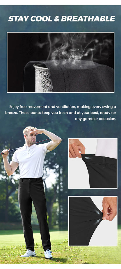 👑 Men's Stretch Iron-free Dress Pants🔥BUY 1 GET 1 FREE BLACK+GREY🔥