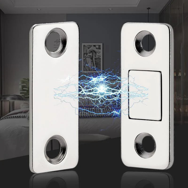 🚪 BUY 1 GET 3 FREE! 🔥 Non-Perforated Magnetic Door Closer - Easy Installation & Silent Closure, Ideal for Home and Office ✨