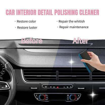 🚗 BUY 1 GET 2 FREE ! 🔥 Car Interior Polish Cleaner – Deep Cleaning, Restores Shine & Non-Toxic Formula ✨