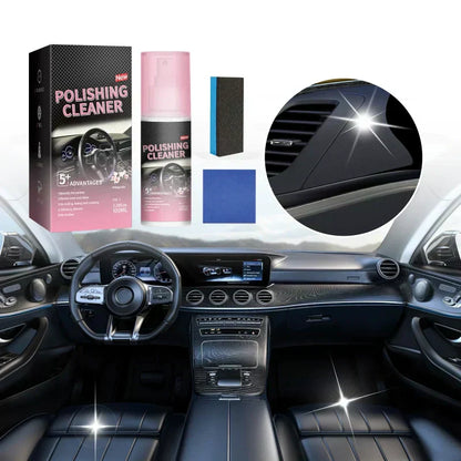 🚗 BUY 1 GET 2 FREE ! 🔥 Car Interior Polish Cleaner – Deep Cleaning, Restores Shine & Non-Toxic Formula ✨