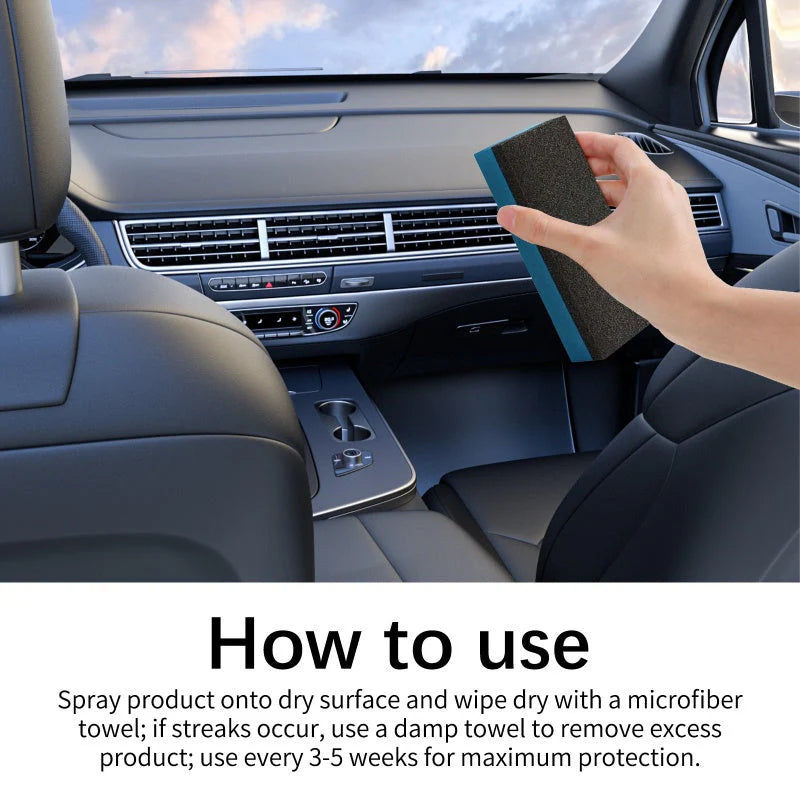 🚗 BUY 1 GET 2 FREE ! 🔥 Car Interior Polish Cleaner – Deep Cleaning, Restores Shine & Non-Toxic Formula ✨