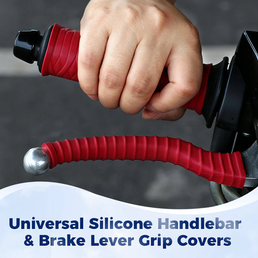 🔥PACK OF 4🔥 Universal Silicone Handlebar & Brake Lever Grip Covers