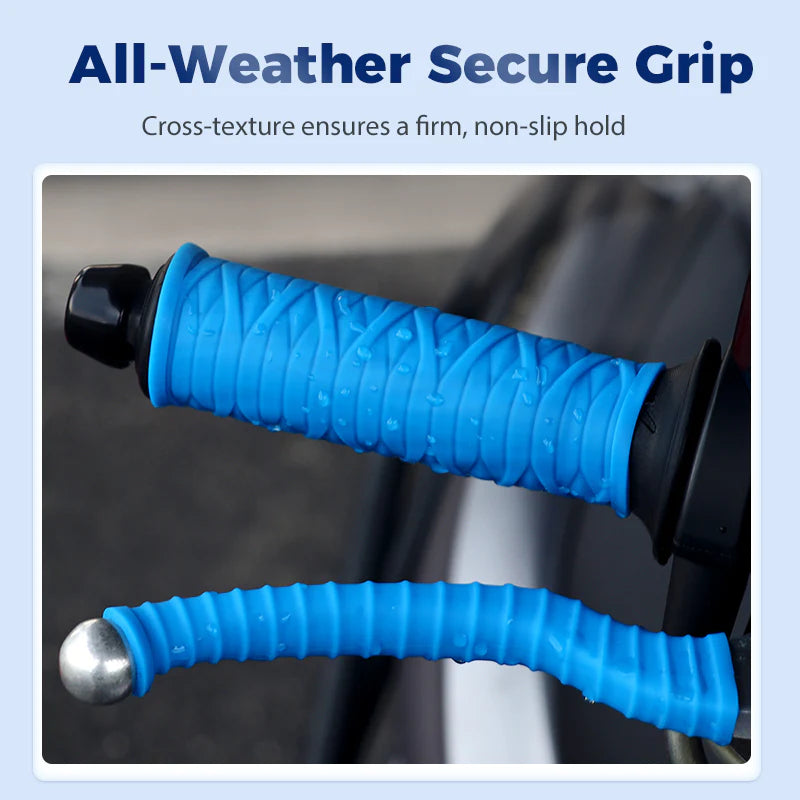 🔥PACK OF 4🔥 Universal Silicone Handlebar & Brake Lever Grip Covers