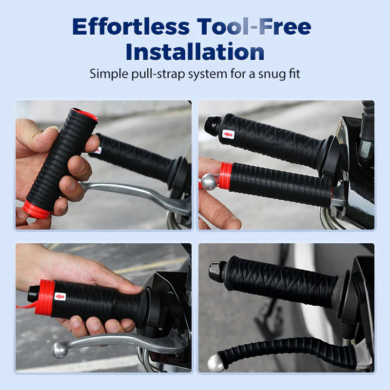 🔥PACK OF 4🔥 Universal Silicone Handlebar & Brake Lever Grip Covers