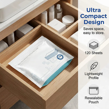 ⏳✨ 50% OFF! Water-soluble floor cloths – Safe and streak-free. Pack of 120 sheets.