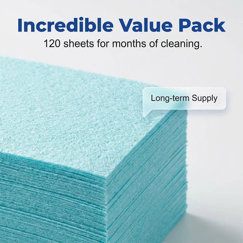 ⏳✨ 50% OFF! Water-soluble floor cloths – Safe and streak-free. Pack of 120 sheets.