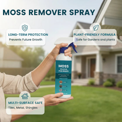 50K+ SOLD!🧴🔥BUY 1 GET 1 FREE🔥 Multi‑Surface Moss Remover – Spray & walk away.