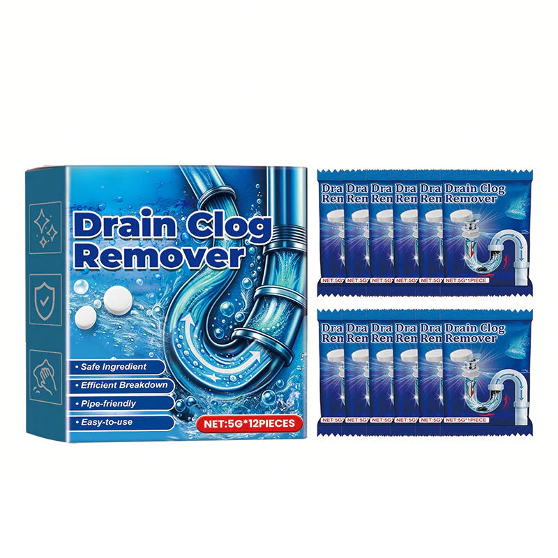 Effervescent Drain Clog Remover Tablets 🔥BUY 1 GET 1 FREE (30 TABLETS)🔥