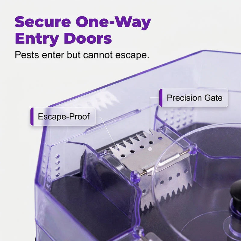 RoachVault - The Reusable Roach Trap That Locks Pests Inside.