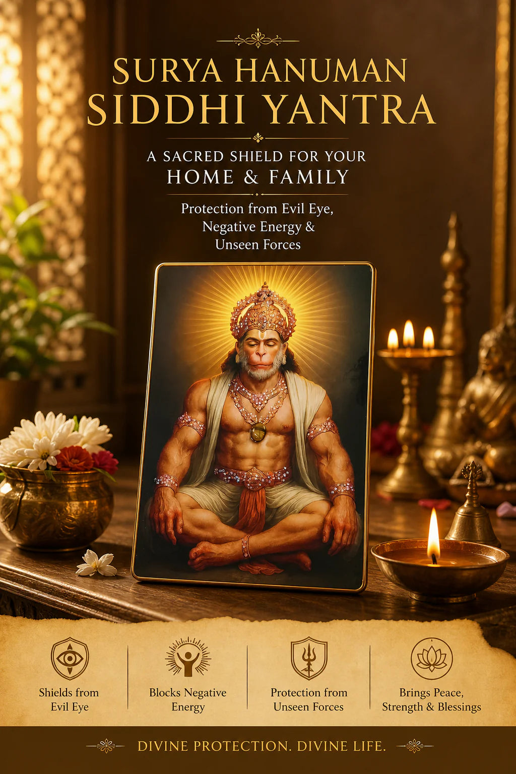 🔥ACTIVATE RAJ YOG IN 21 DAYS🔥Surya Hanuman Siddhi Yantra